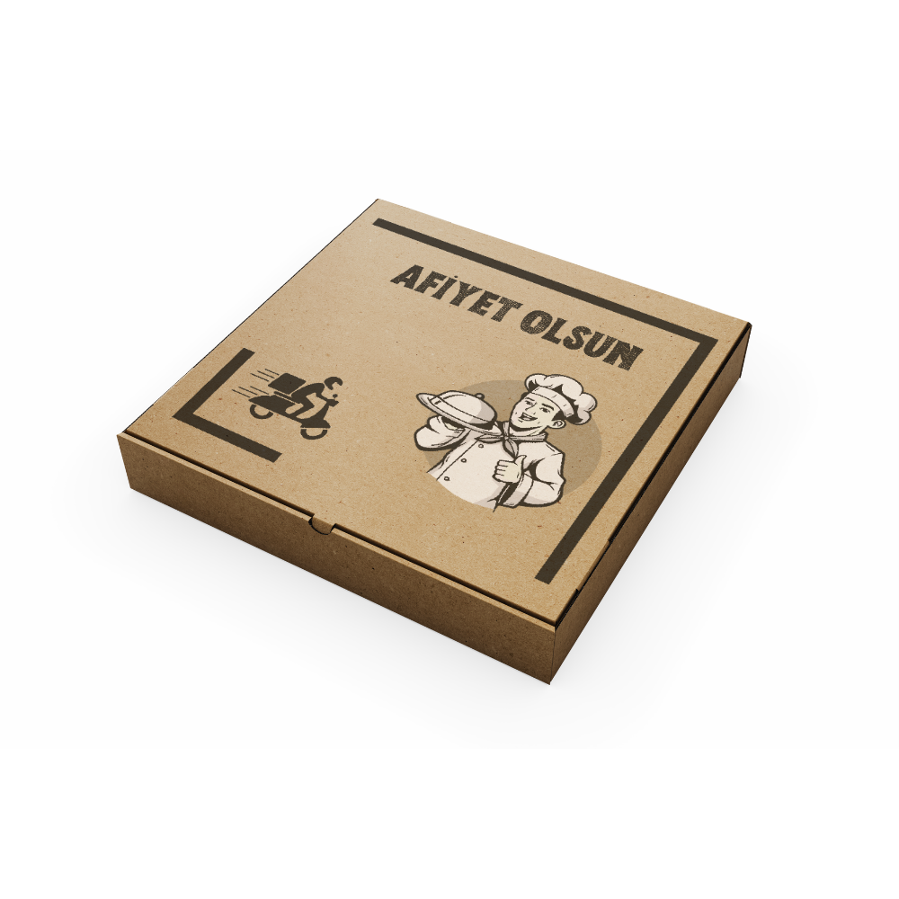 PİZZA KUTUSU 26x26CM 100 ADET