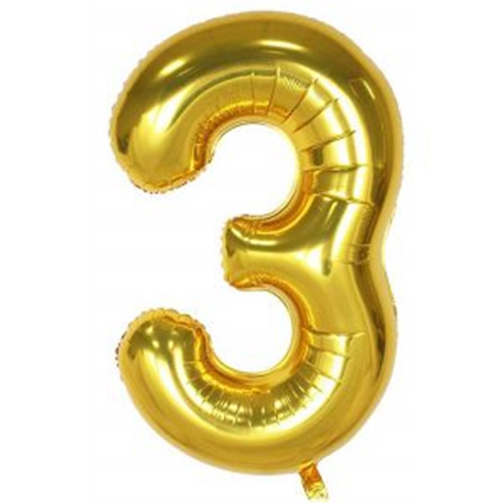 34’’ GOLD-GÜMÜŞ ’3’ FOLYO BALON