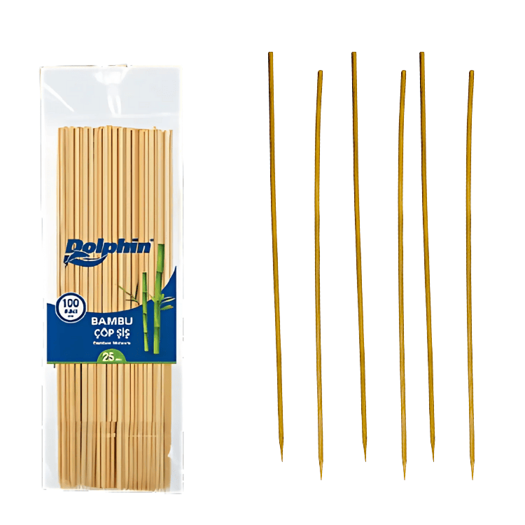 Dolphin%20Bambu%20Çöp%20Şiş%2025cm%20x%202,5%20mm%20100%20lü