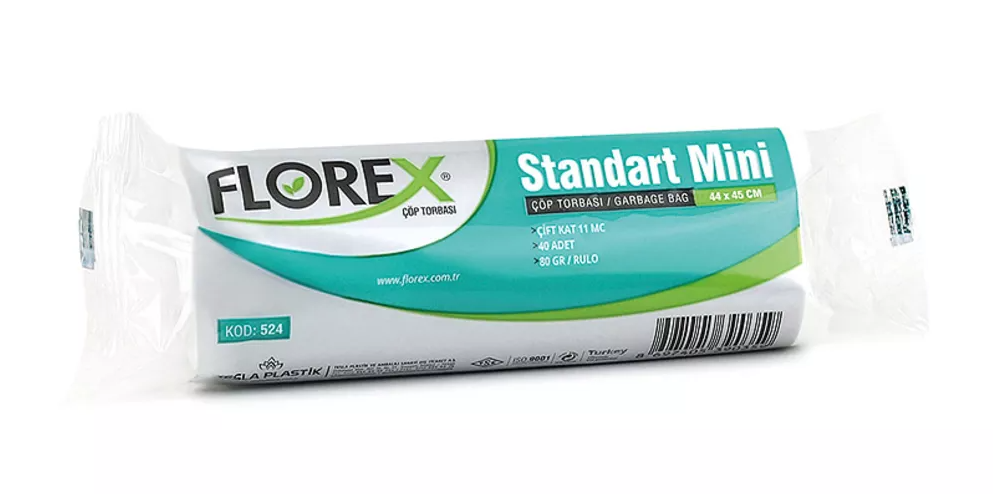 STANDART MİNİ ÇÖP POŞETİ (44x45) 40 Adet