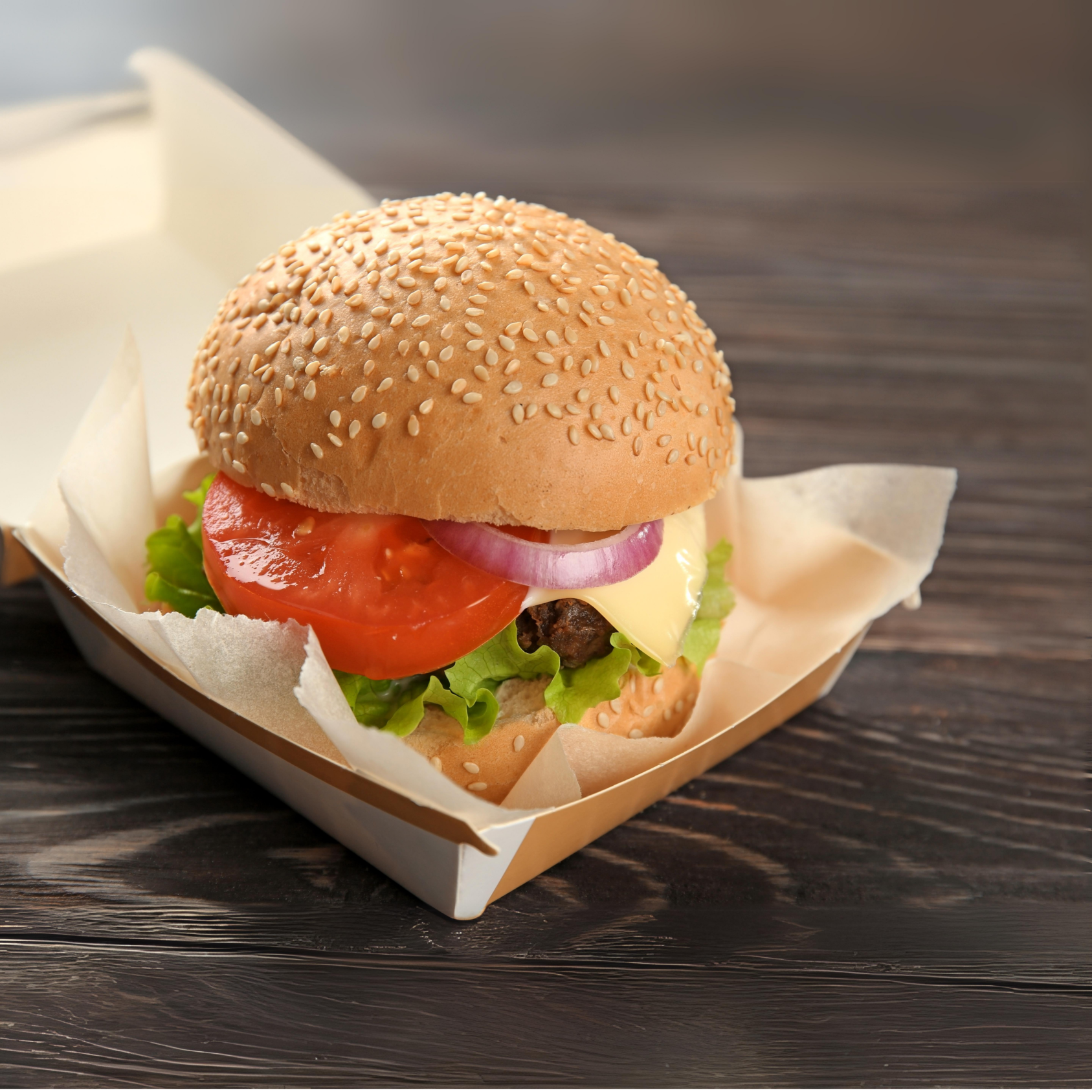 Kraft Hamburger Kutusu Jumbo Boy 13x13x10cm 150 Adet