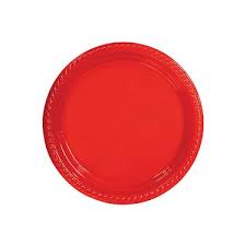 KIRMIZI PLASTİK TABAK