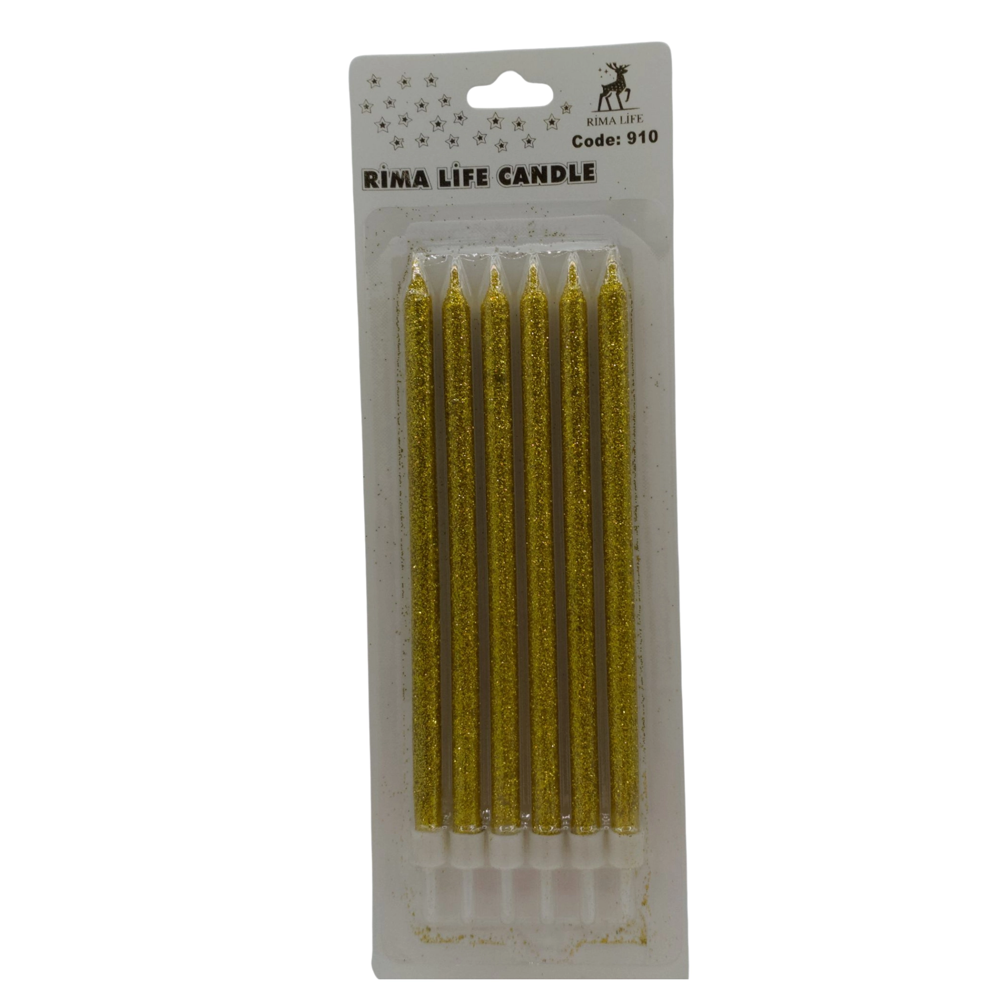 Rima Life Candle Altın Simli Doğum Günü Mumu