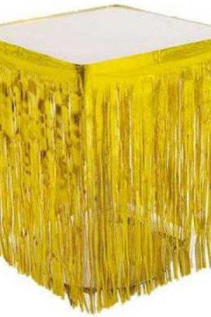 PÜSKÜLLÜ METALİZE GOLD MASA ETEĞİ