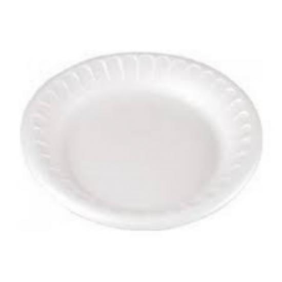Yuvarlak Beyaz Köpük Tabak 17cm 100 Adet