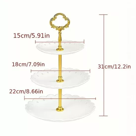 Plastik Kek Standı | Beyaz |