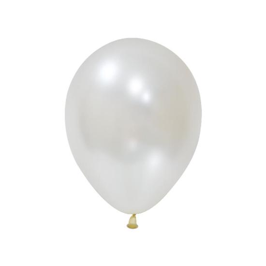 12’’ BEYAZ METALİK BALON