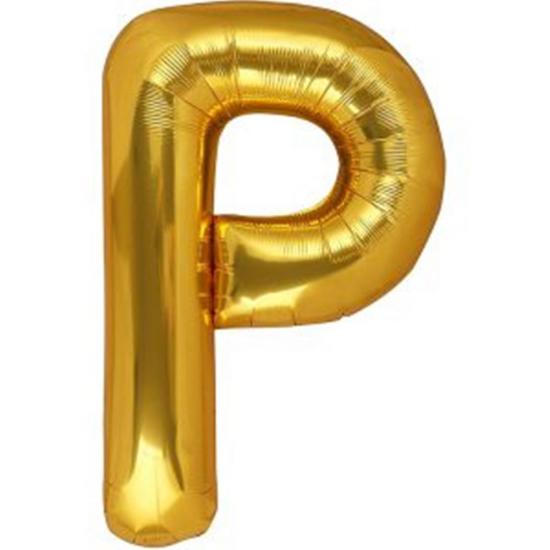 40’’ GOLD-GÜMÜŞ ’P’ FOLYO BALON