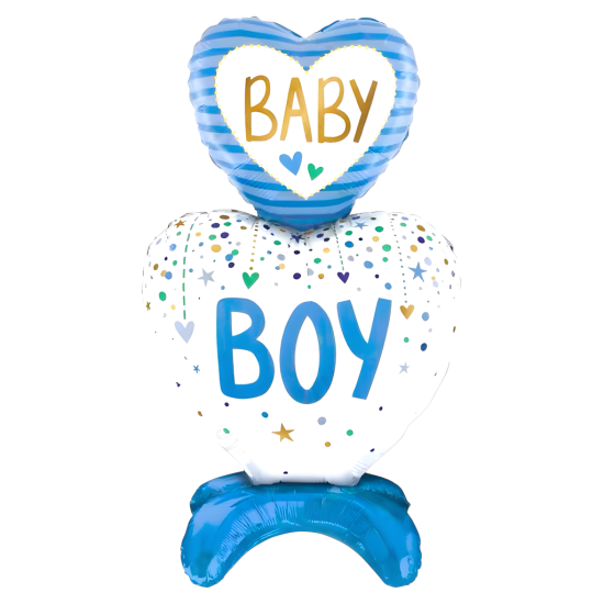 Ayaklı Baby Boy Mavi Folyo Balon