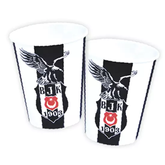 Beşiktaş Lisanslı Karton Bardak | 8 Adet |