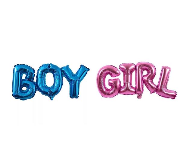 Boy Girl Birleşik Folyo Balon