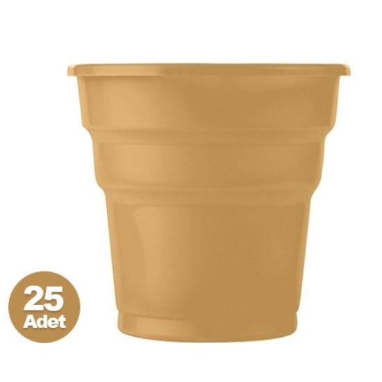 GOLD LÜKS PLASTİK BARDAK
