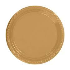 GOLD PLASTİK TABAK 22cm
