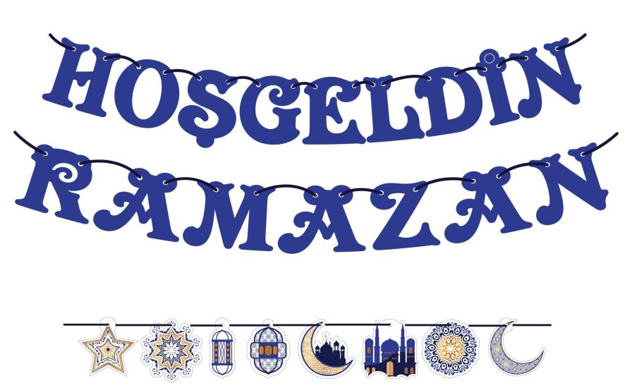 Hoş Geldin Ramazan Yazı ve Figür Dekor