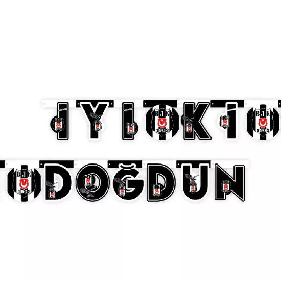 Beşiktaş Lisanslı İyi Ki Doğdun Yazısı | 1 Adet |