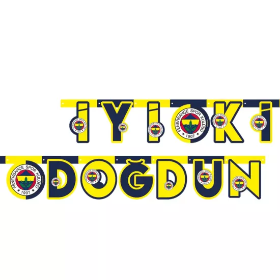 Fenerbahçe Lisanslı İyi Ki Doğdun Yazısı | 1 Adet |