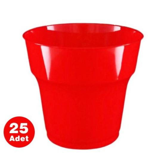 KIRMIZI LÜKS PLASTİK BARDAK