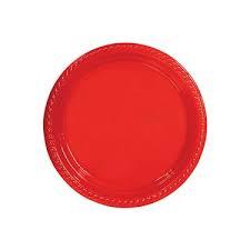 KIRMIZI PLASTİK TABAK 22cm