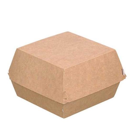 Kraft Hamburger Kutusu Jumbo Boy 13x13x10cm | 150 Adet |