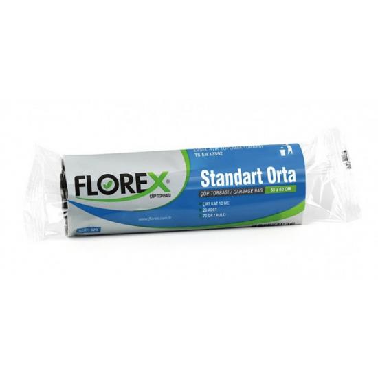 Standart Orta Çöp Poşeti 55x60 20 Adet