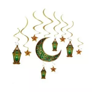 Ramazan Yeşil Sarkıt Süs 10’Lu