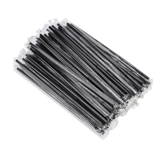 Siyah Frozen Pipet Düz Jelatinli | 100 Adet |