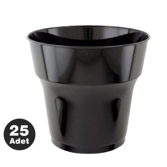 SİYAH LÜKS PLASTİK BARDAK