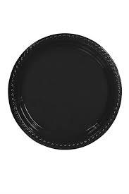 SİYAH PLASTİK TABAK 22cm