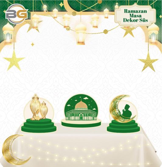 Ramazan Masa Üstü Dekor Yeşil