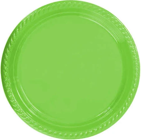 YEŞİL PLASTİK TABAK 22cm