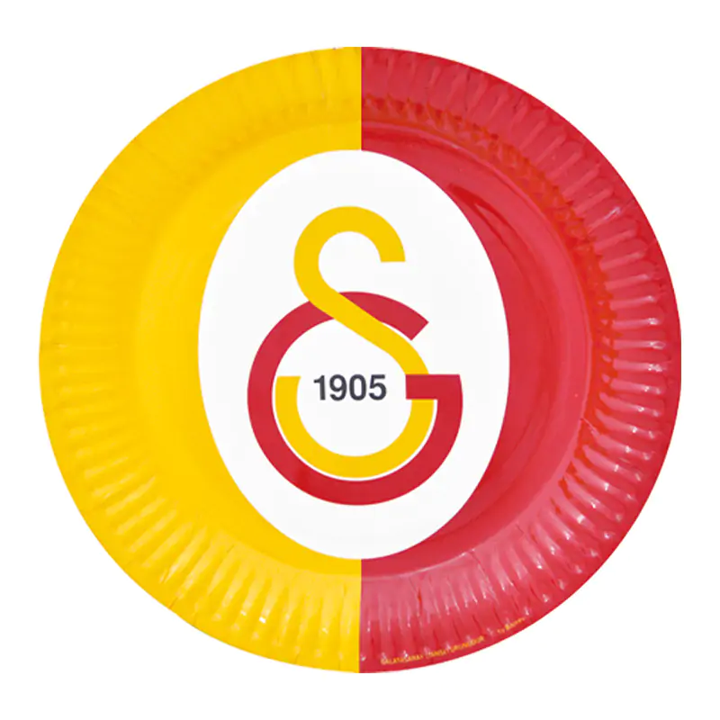 Galatasaray Lisanslı Karton Tabak 8 Adet
