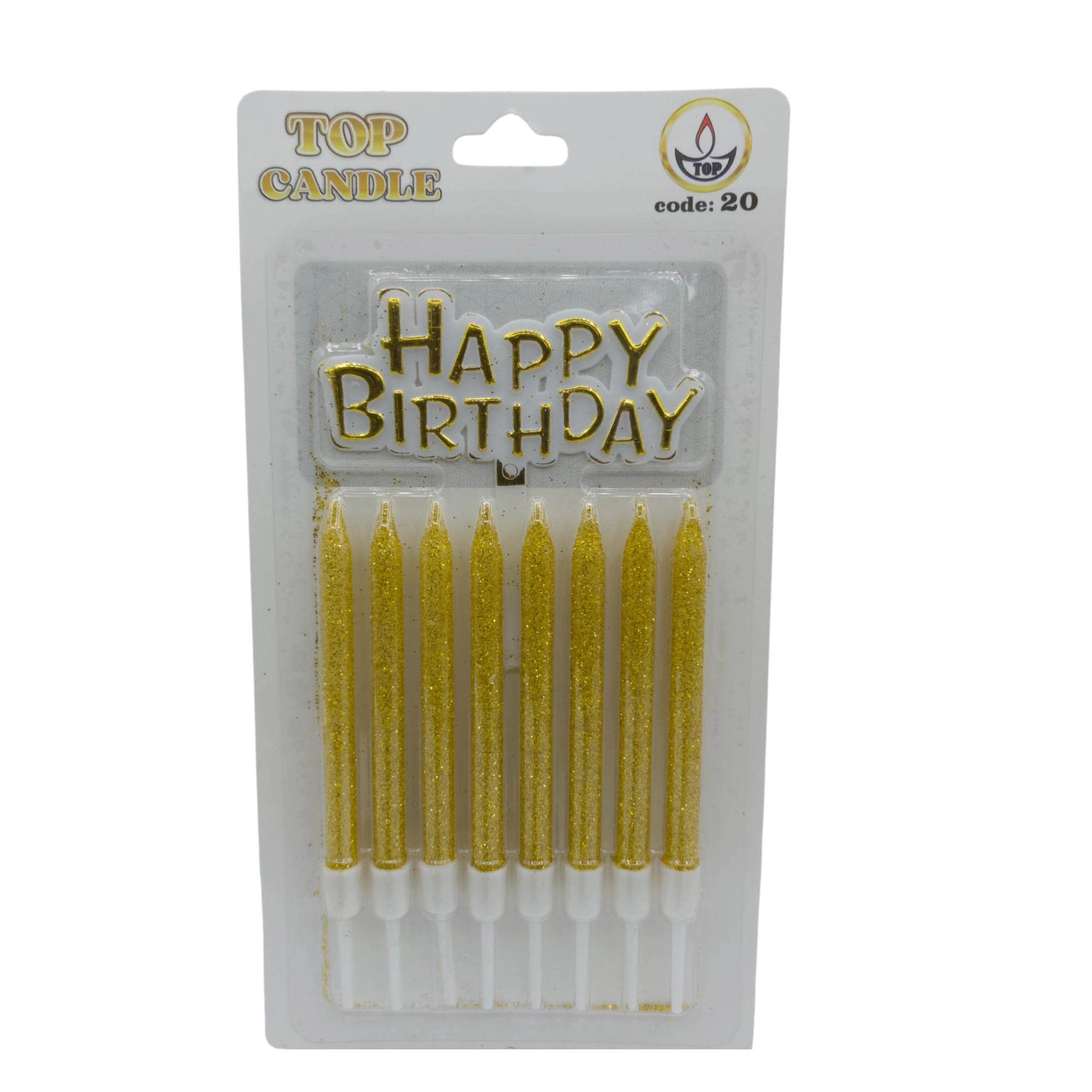 Top Candle Altın Simli Doğum Günü Mumu