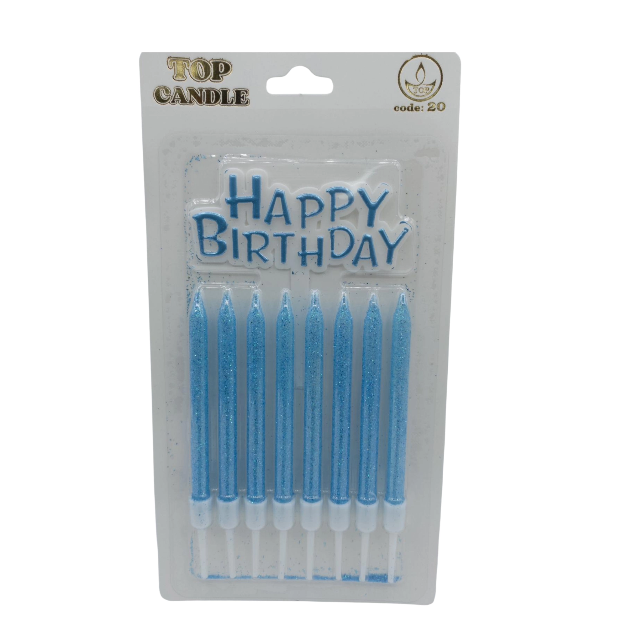 Top Candle Mavi Simli Doğum Günü Mumu